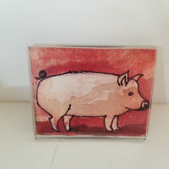 Lot of 6 Pig magnets figurines statues collection - Picture 4 of 11